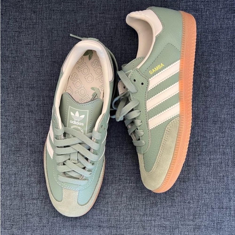 NWT Adidas Sambas Green Sage